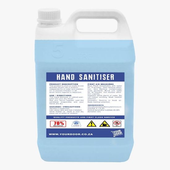 Picture of HAND SANITIZER ALCOHOL LIQUID 5L
