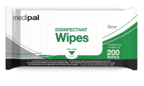 Picture of MEDIPAL UNVERSAL DISINFECTANT WIPES X200