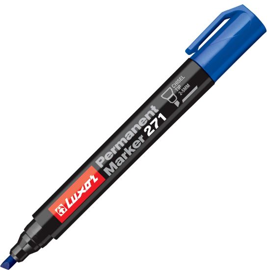 Picture of LUXOR PERMANENT MARKER 271 CHISEL BLUE