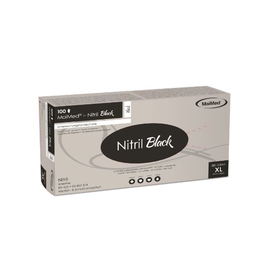 Picture of NITRILE PF GLOVES XL BLACK X100