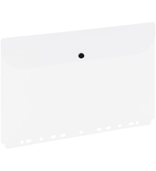 Picture of A4 BUTTON FOLDER PUNCHED CLEAR