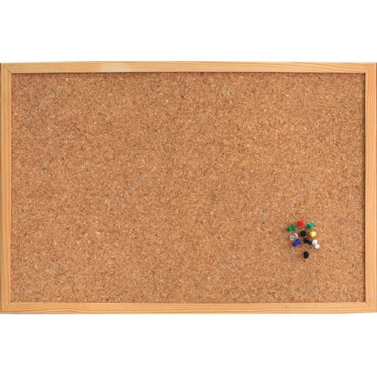 Picture of CORK BOARD 45X60CM WOODEN FRAME