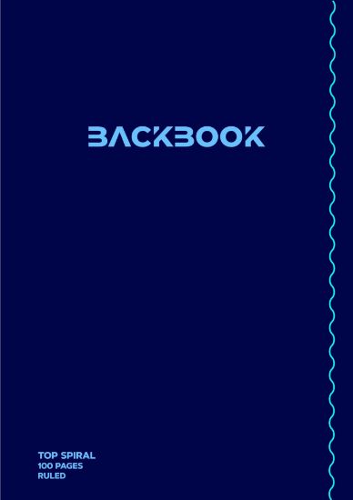 Picture of A4 NOTEBOOK TOP SPIRAL 50 SHTS BACKBOOK