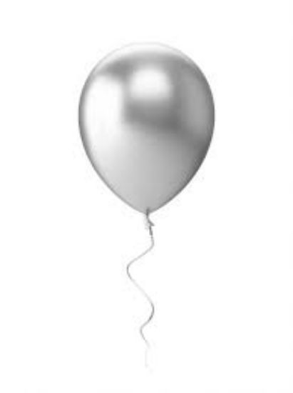 Picture of BALLOON METAL SILVER 50PCS 10''